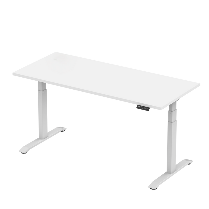 Zit-sta bureau S2 160x80 Wit / Puur wit