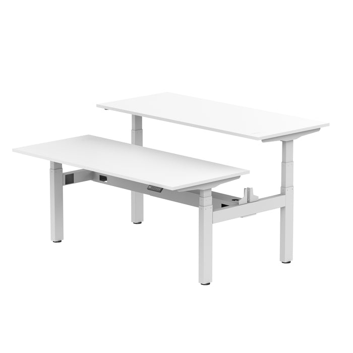 Sitz-Steh-Schreibtisch S4 160x80 Weiß / Reinweiß