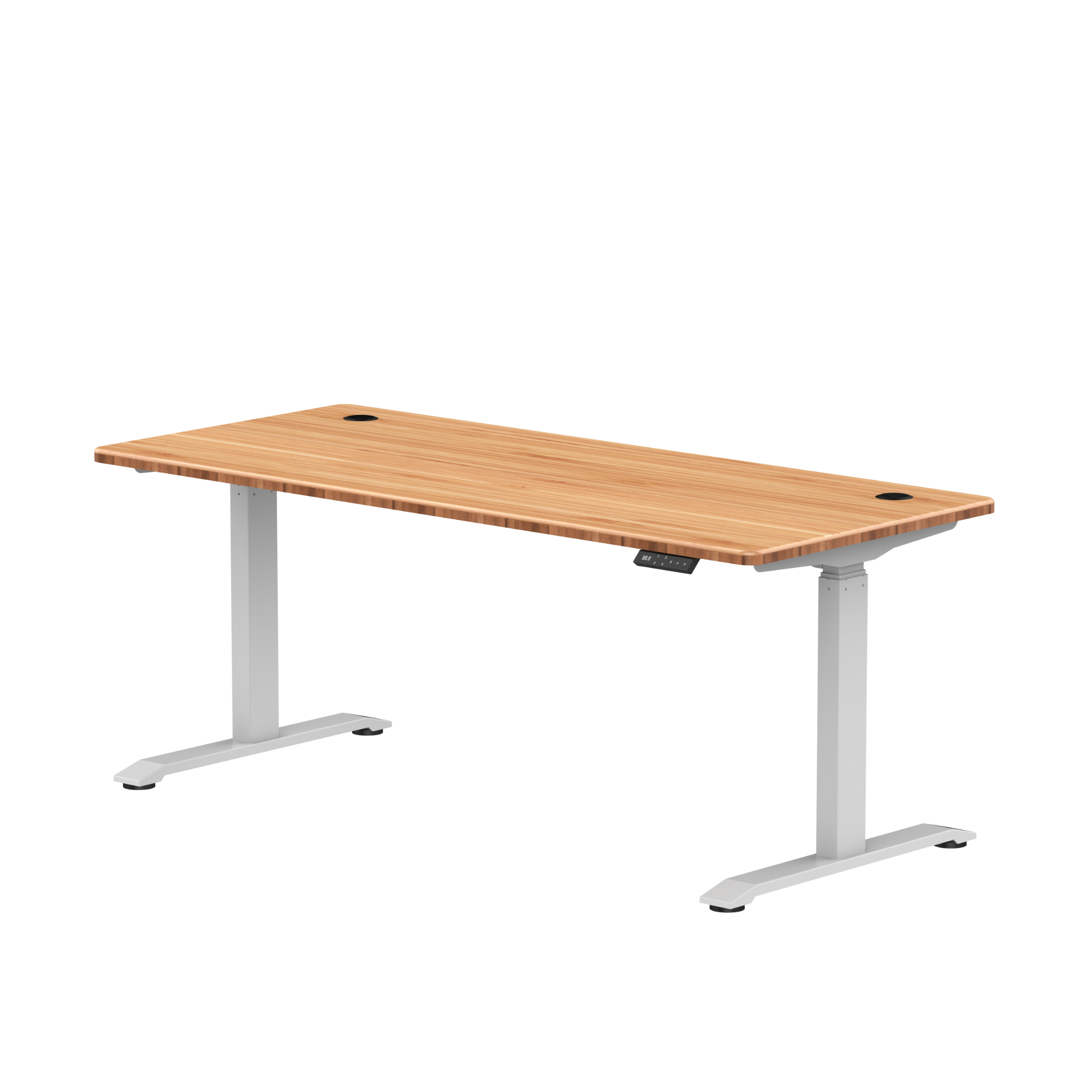 Sitz-Steh-Schreibtisch S2 140x70 Schwarz / Vintage Eiche