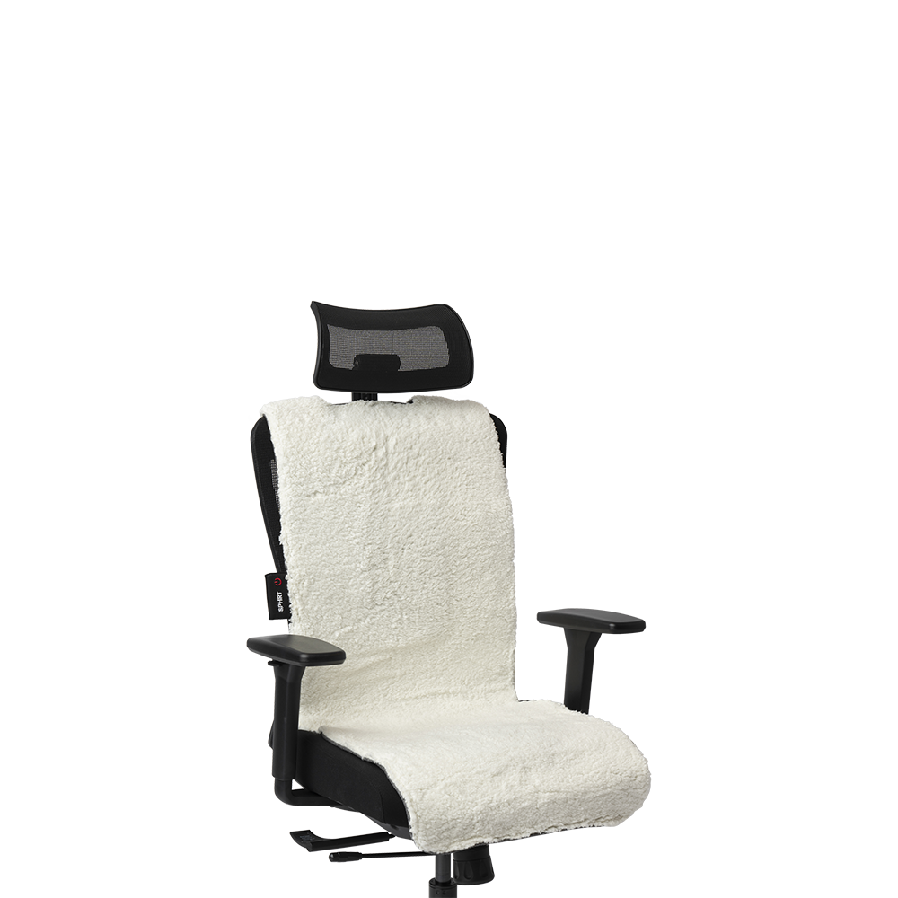 SPHRT Heizdecke Teddy Schwarz XL 135x45 | Kopfstützendesign