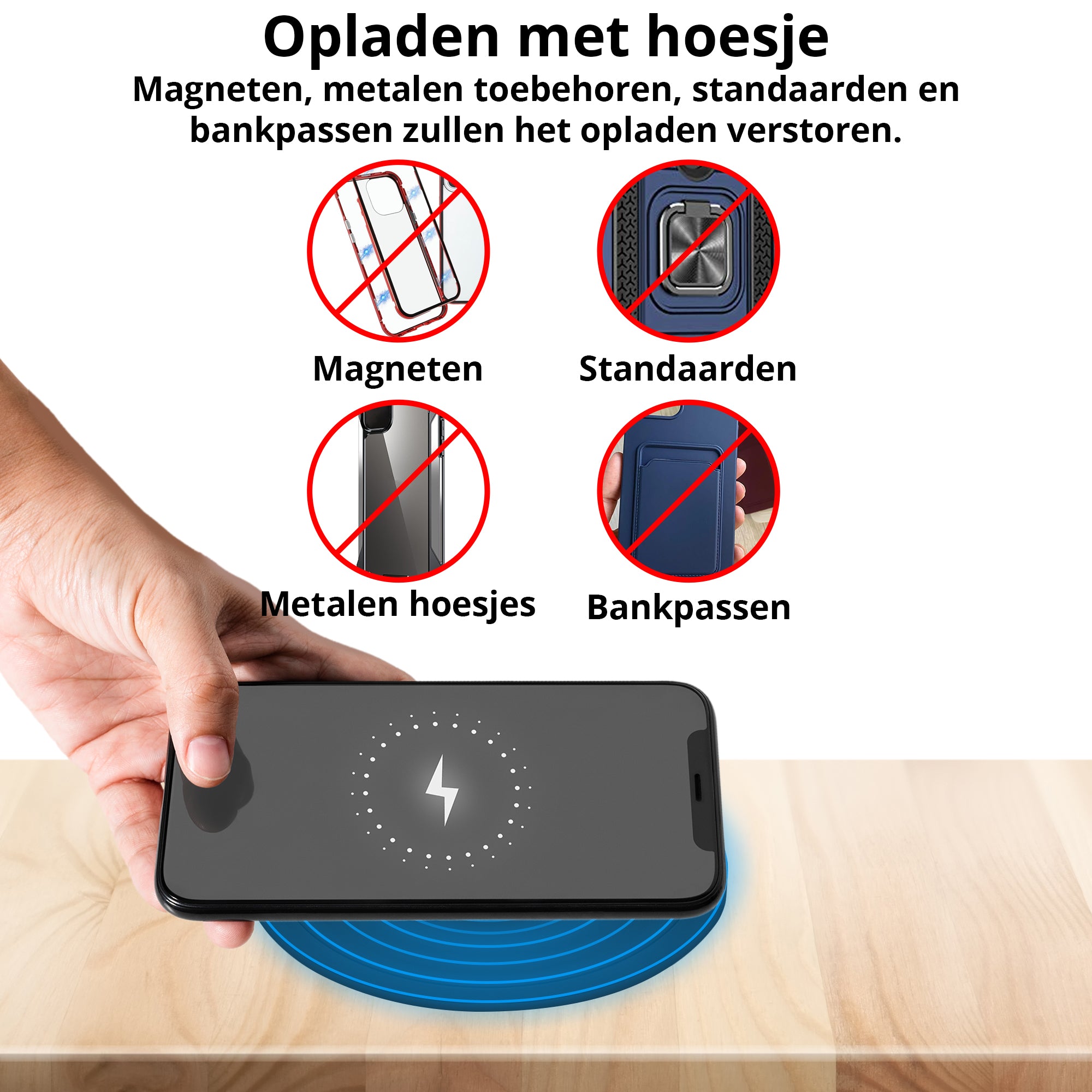 Qi lader draadloze oplader telefoon