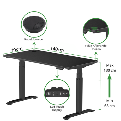 Zit-sta bureau S2 160x70