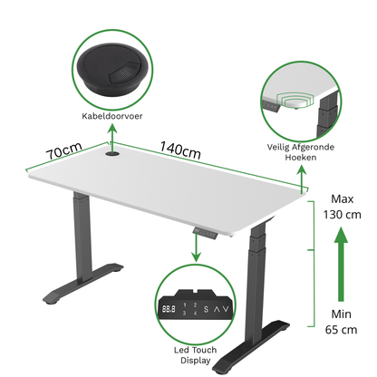 Zit-sta bureau S2 160x70