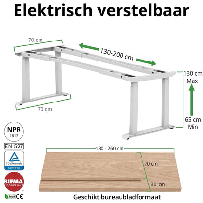 Schreibtischgestell Konferenztisch S5 schwarz
