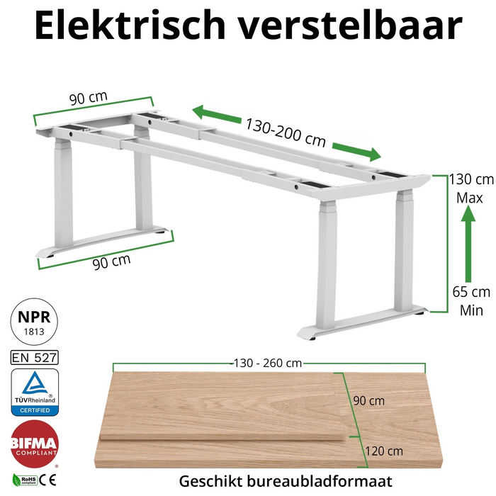 Schreibtischgestell Konferenztisch S5 schwarz