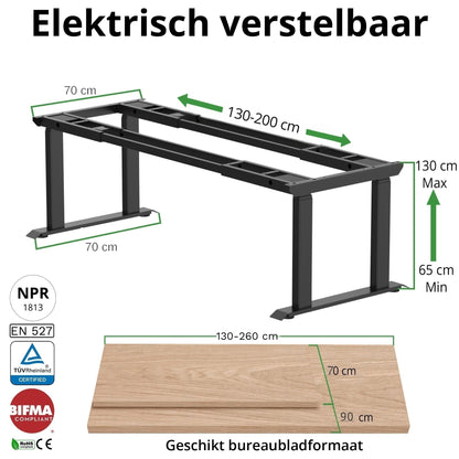 Schreibtischgestell Konferenztisch S5 schwarz