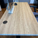 Zit-sta bureau 140x70 Wit / Vintage eiken