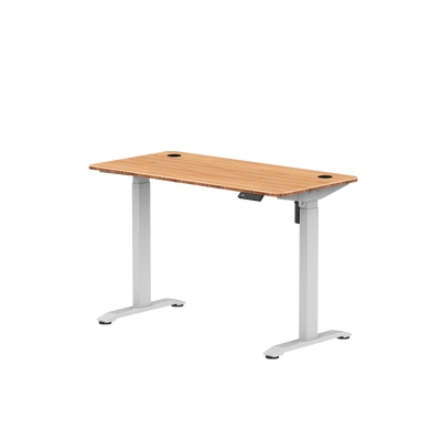 Sitz-Steh-Schreibtisch 118x60 Compact Pro Schwarz / Eiche Natur