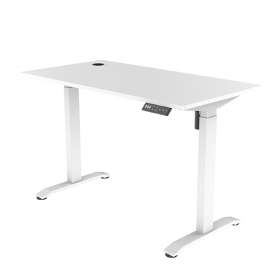 Sitz-Steh-Schreibtisch 118x60 Compact Pro Schwarz / Eiche Natur