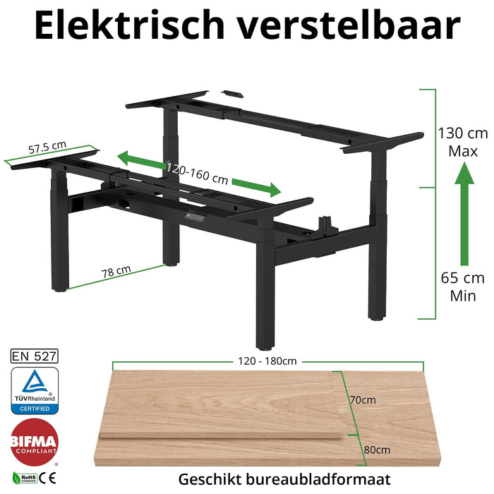 Duo Tischgestell S4 schwarz
