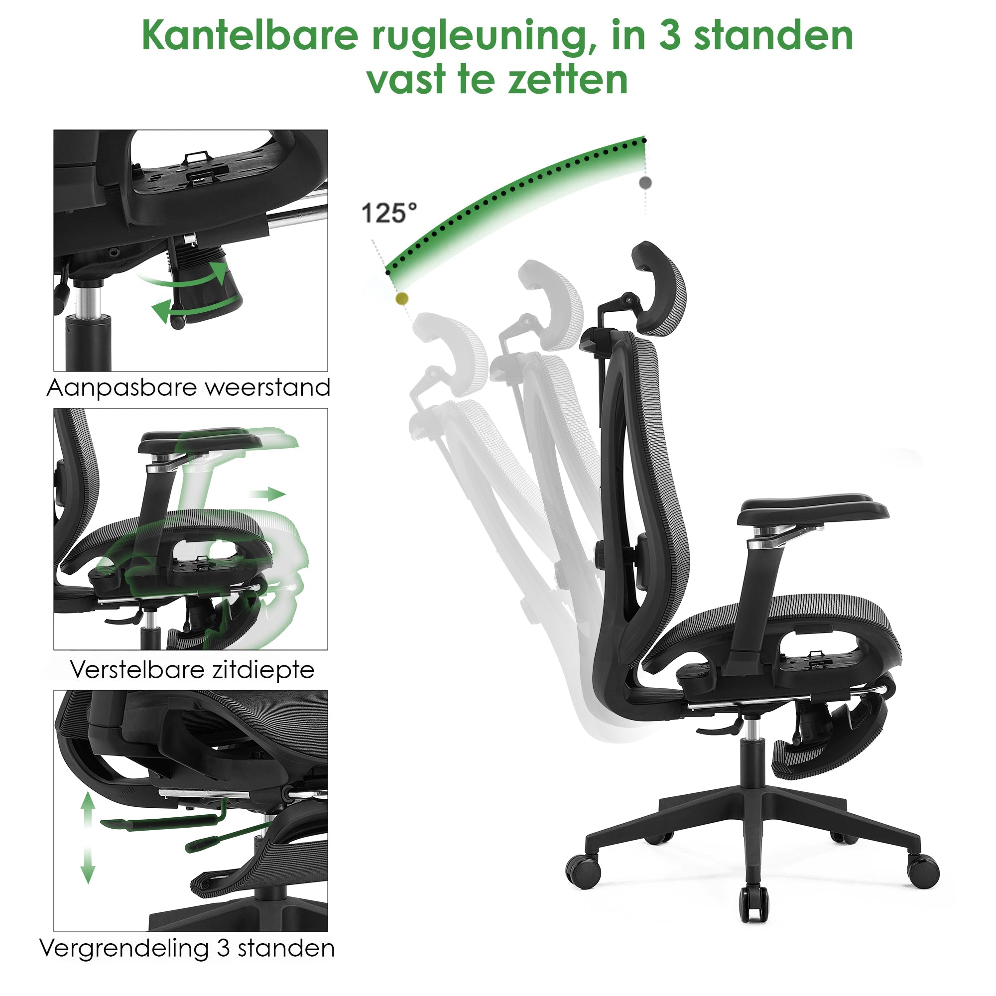 Manager Bürostuhl Lux Schwarz