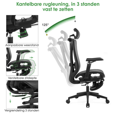 Manager Bürostuhl Lux Schwarz