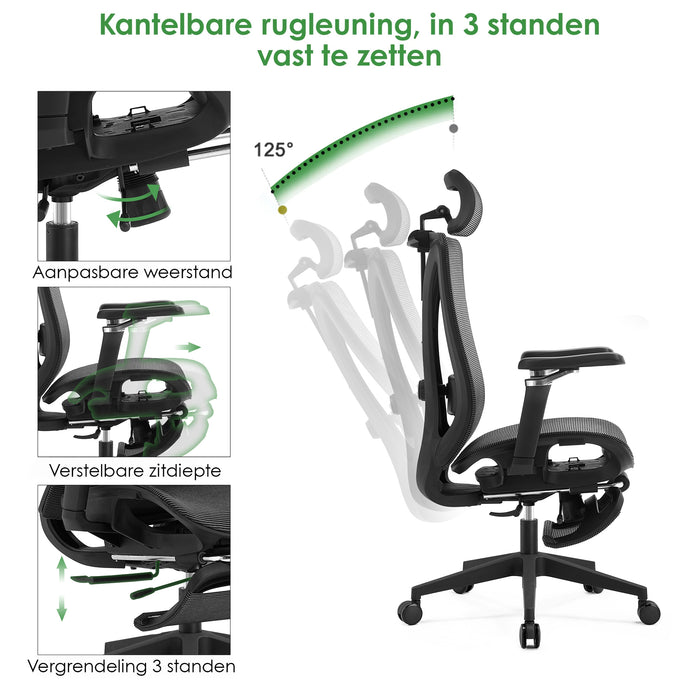 Manager Bürostuhl Lux Schwarz