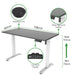 Elketrisch Zit-sta bureau 118x60 zwart