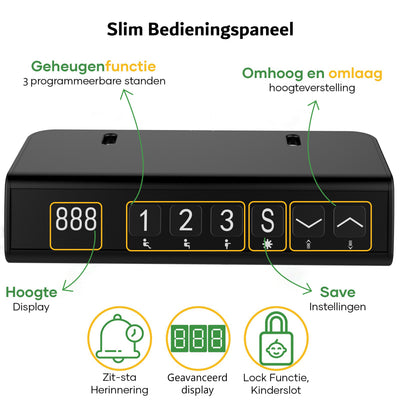 Schreibtischgestell kompakt schwarz