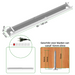 Kabelgoot verstelbaar 90-140 cm wit