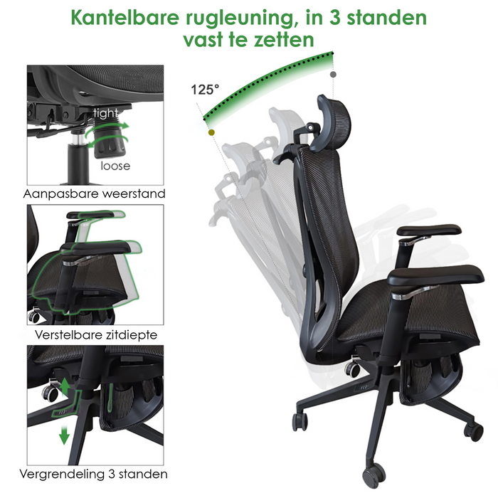 Manager Bürostuhl Lux Schwarz