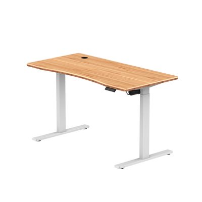 Sitz-Steh-Schreibtisch S1 140x70 Schwarz / Vintage Eiche