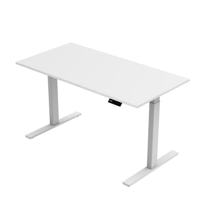 Sitz-Steh-Schreibtisch S1 140x70 Schwarz / Vintage Eiche