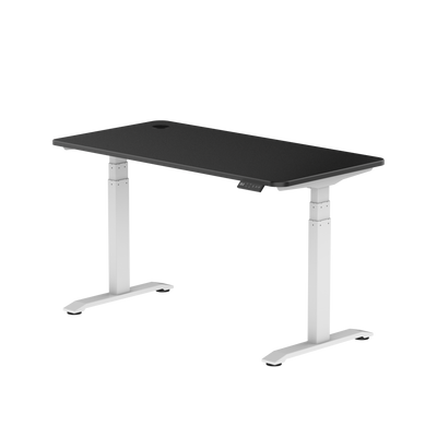 Sitz-Steh-Schreibtisch S2 140x70 Schwarz / Vintage Eiche
