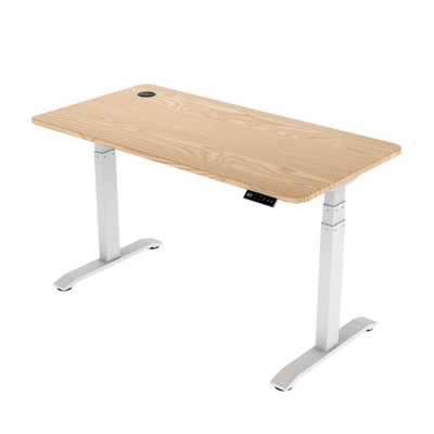 Sitz-Steh-Schreibtisch S2 140x70 Schwarz / Vintage Eiche