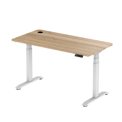 Sitz-Steh-Schreibtisch S2 140x70 Schwarz / Vintage Eiche