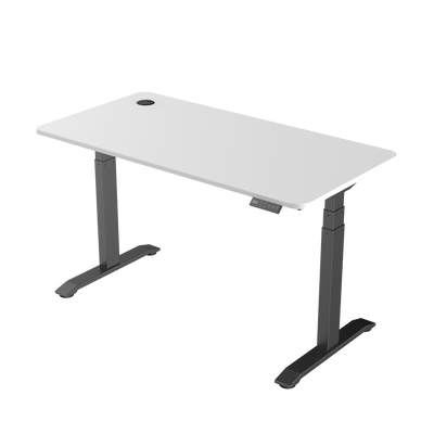 Sitz-Steh-Schreibtisch S2 140x70 Schwarz / Vintage Eiche