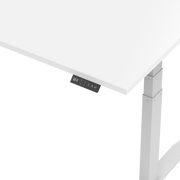 Sitz-Steh-Schreibtisch S2 180x80 Weiß / Reinweiß 