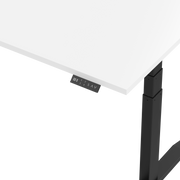 Sitz-Steh-Schreibtisch S4 180x80 Schwarz / Reinweiß 