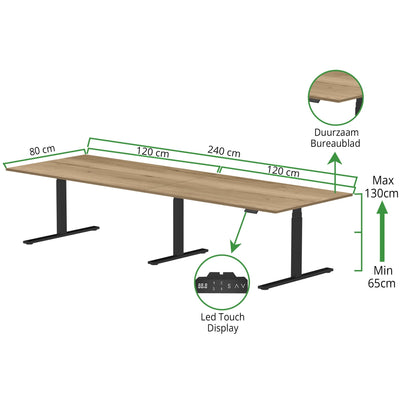 Zit-sta bureau S3 240x80