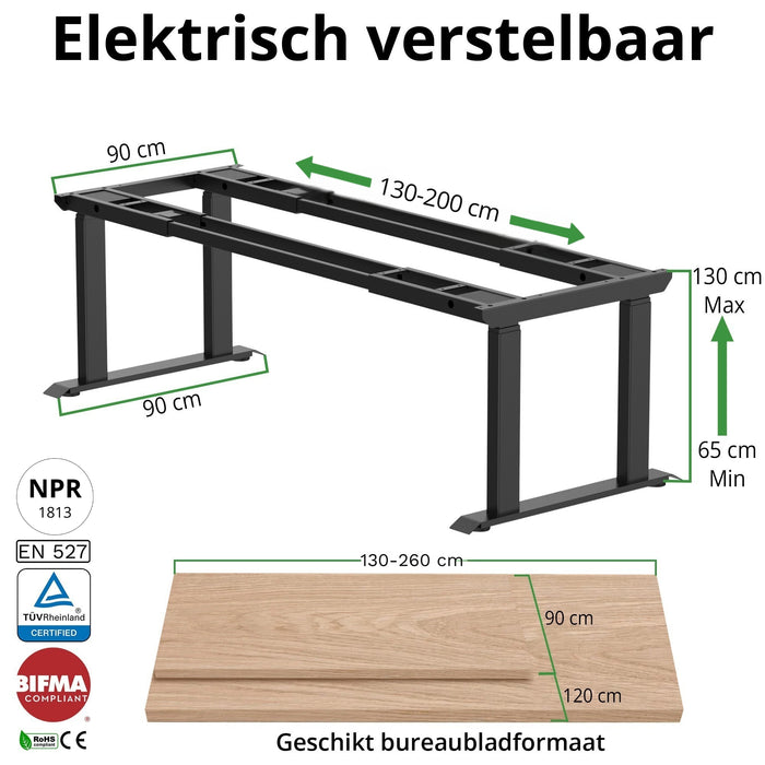 Schreibtischgestell Konferenztisch S5 schwarz