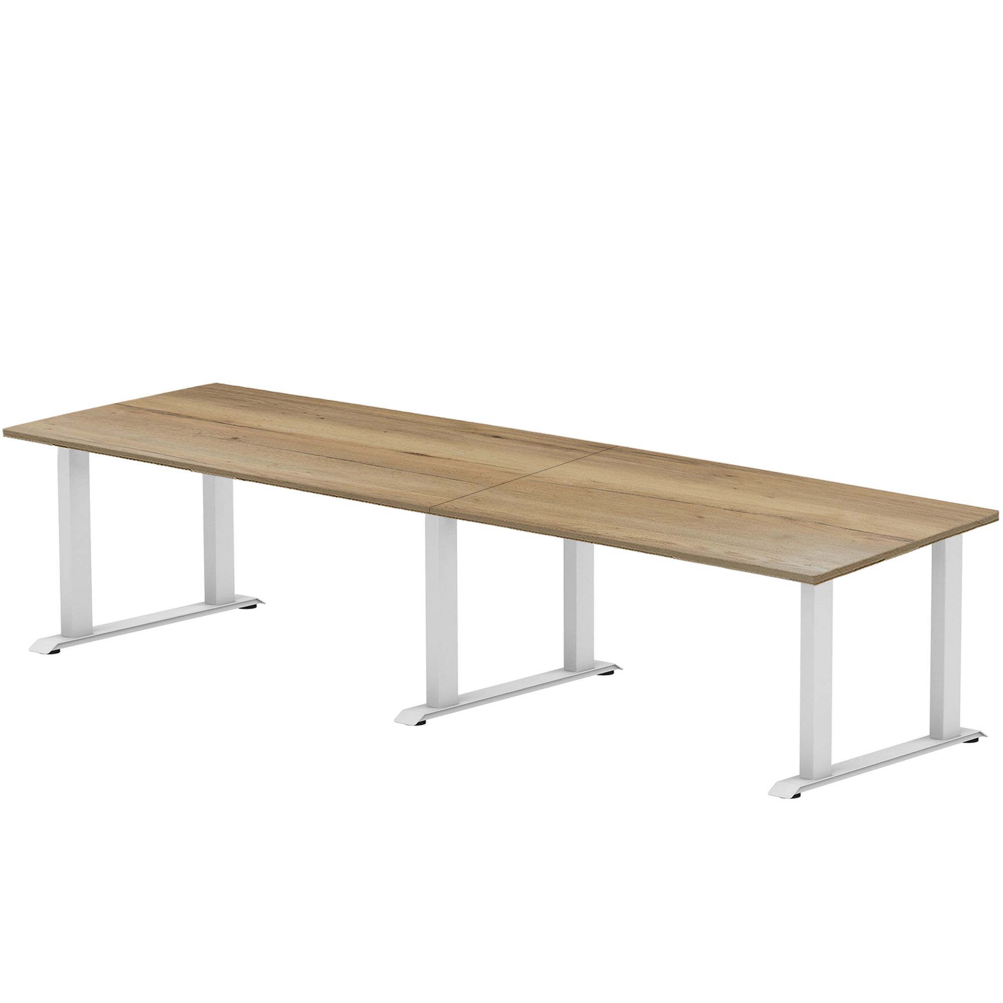 Sitz-Steh-Schreibtisch S5 200x100 Schwarz / Reinweiß 