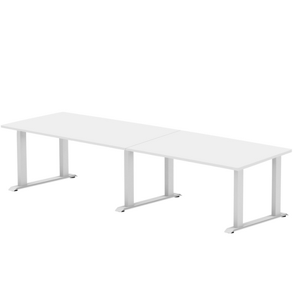 Sitz-Steh-Schreibtisch S5 200x100 Schwarz / Reinweiß 