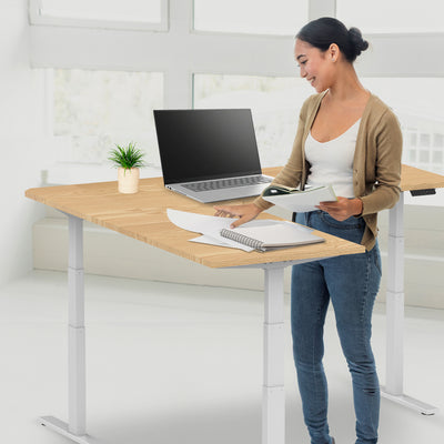 Zit-sta hoekbureau S3 180x160x70