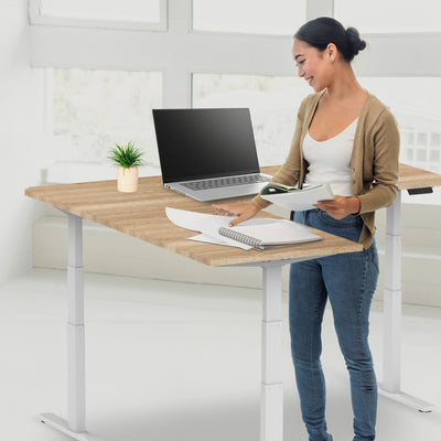 Zit-sta hoekbureau S3 180x160x70