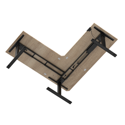 Zit-sta hoekbureau S3 180x160x70