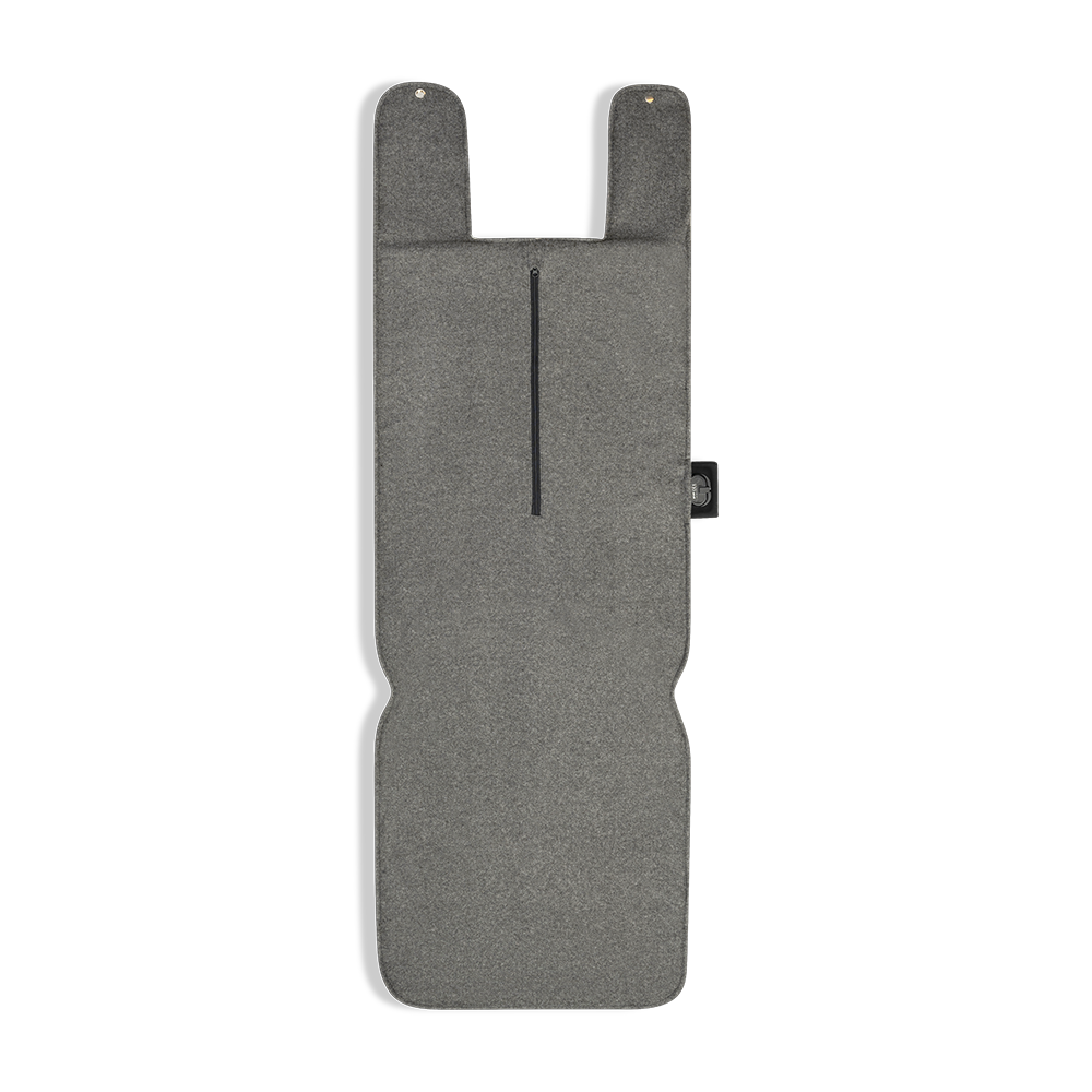 SPHRT Heizdecke Teddy Schwarz XL 135x45 | Kopfstützendesign