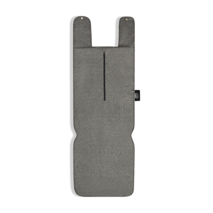 SPHRT Warmtedeken Teddy Grijs / Wit  XL 135x45 | Hoofdsteun design