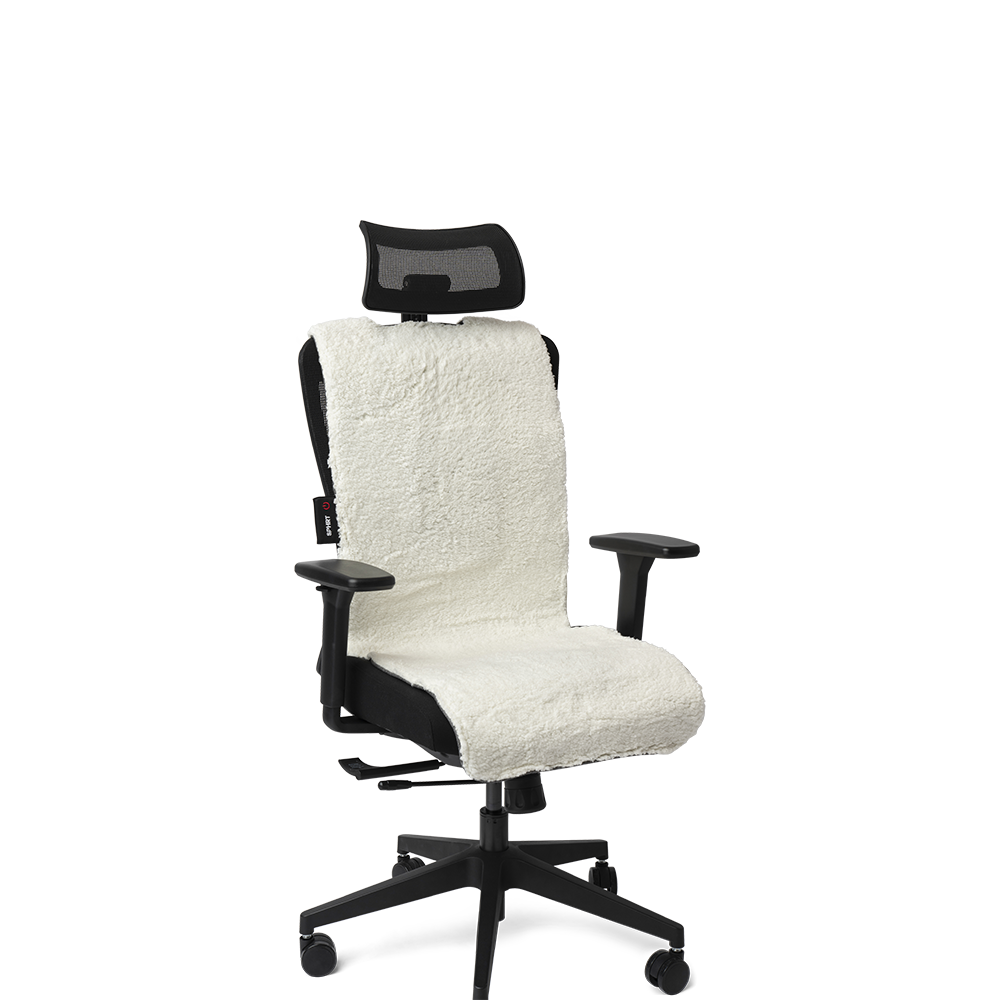 SPHRT Heizdecke Teddy Schwarz XL 135x45 | Kopfstützendesign