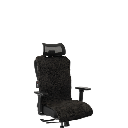 SPHRT Heizdecke Teddy Schwarz XL 135x45 | Kopfstützendesign