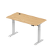 Zit-sta bureau 140x70 Wit / Naturel eiken