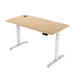 Zit-sta bureau 160x70 Wit / Naturel eiken