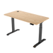 Zit-sta bureau 160x70 Zwart / Naturel eiken