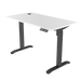 Zit-sta bureau 118x60 Zwart / Puur wit