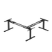 Elektrisch hoekbureau onderstel zwart - 61-126 cm